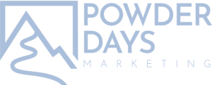 Powder Days Logo Full Blue