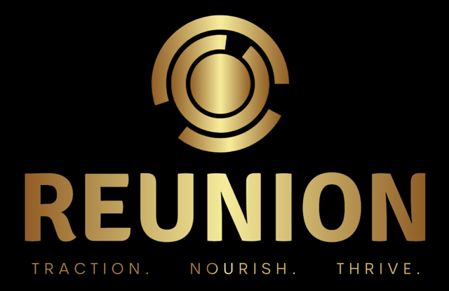 Reunion Logo Black Background